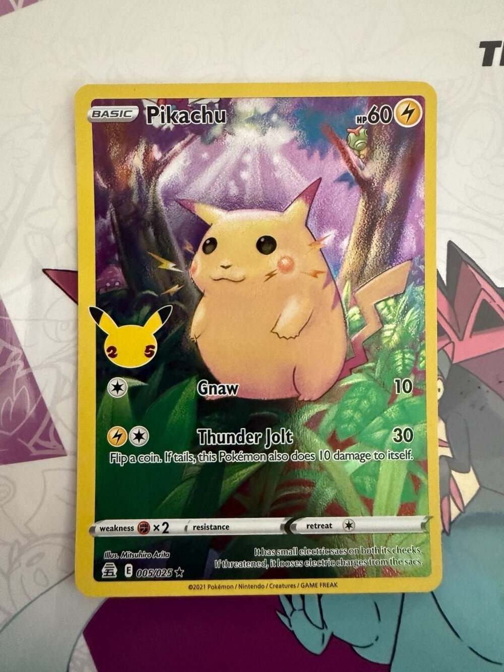 Pokemon Celebrations Pikachu 005/025 Holo Rare Card